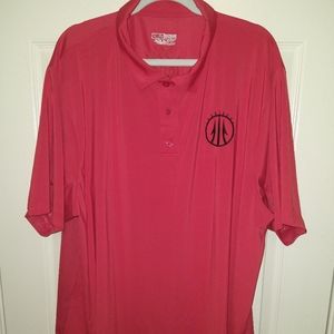 Huk Performance Red Short Sleeve Polo Shirt Men's sz XXL KVD Kevin VanDam Logo